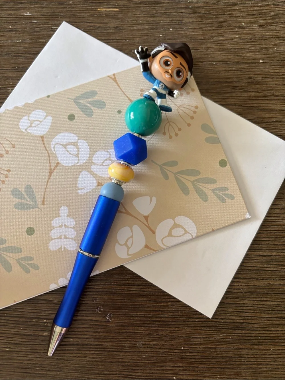 Marvel Doorables: Fantastic 4: Mr. Fantastic handmade beaded pen